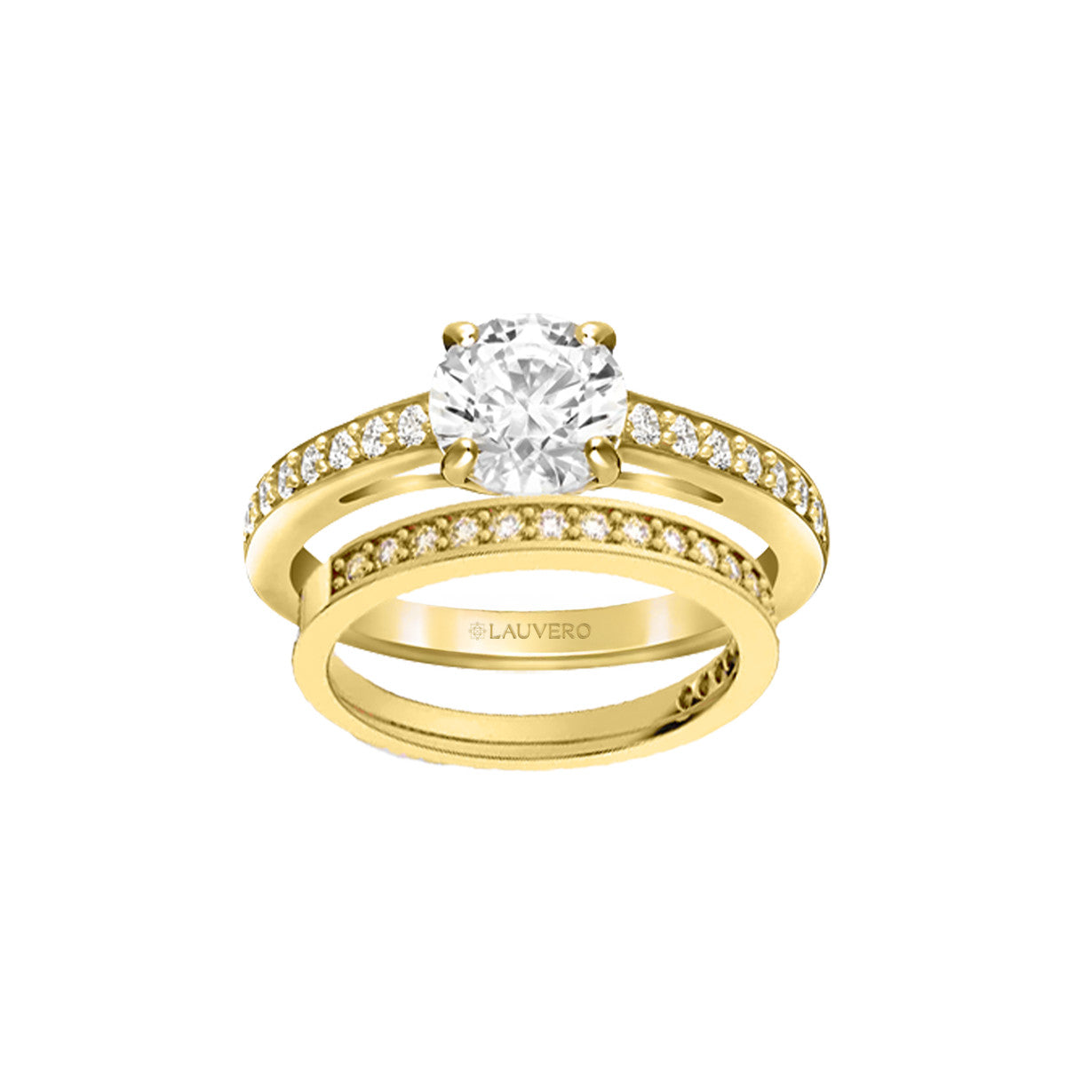 Sapphire Twilight Yellow Gold Ring