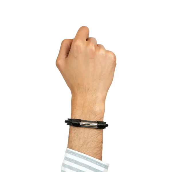 Resolute Strand Men's Black Bracelet