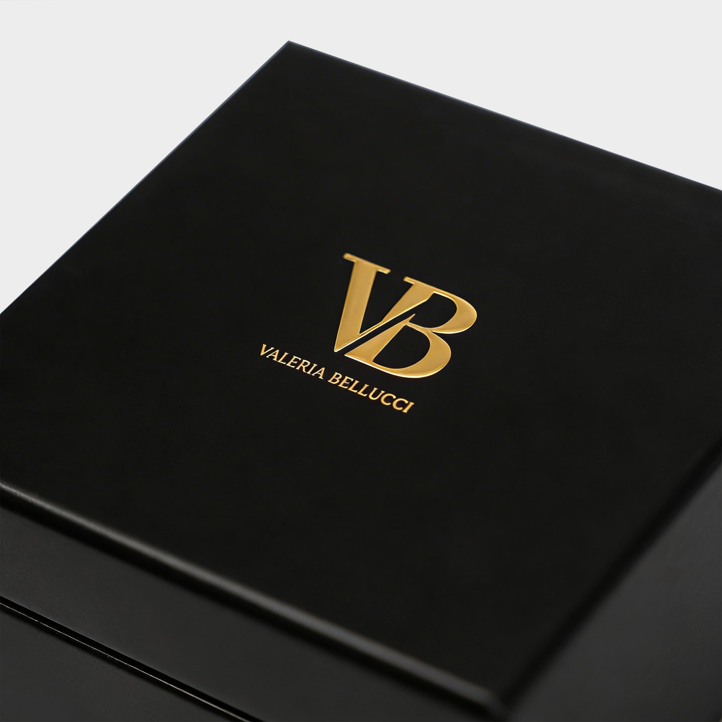 Valeria Bellucci Black Gemstone Watch for Men