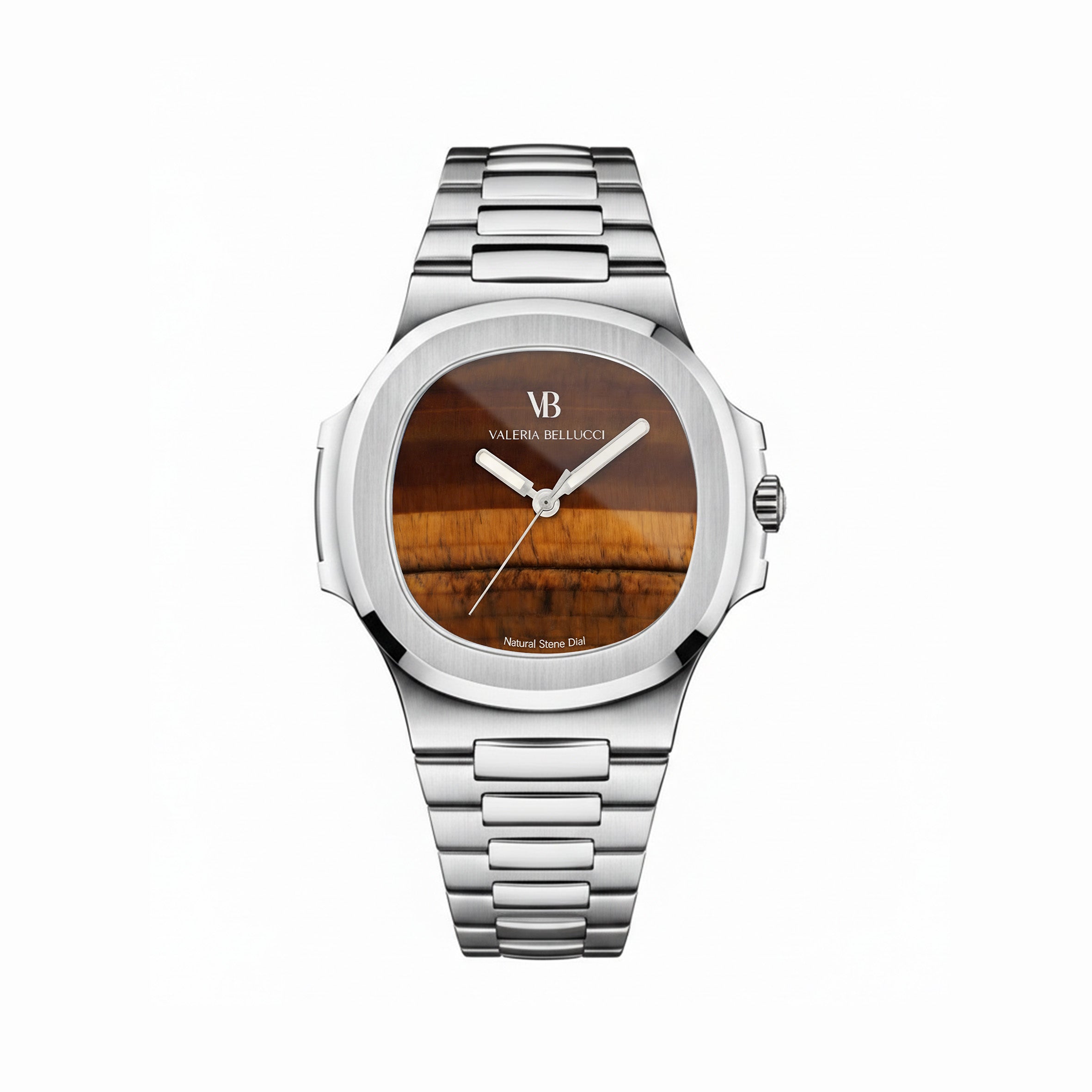 Valeria Bellucci Brown Gemstone Watch for Women