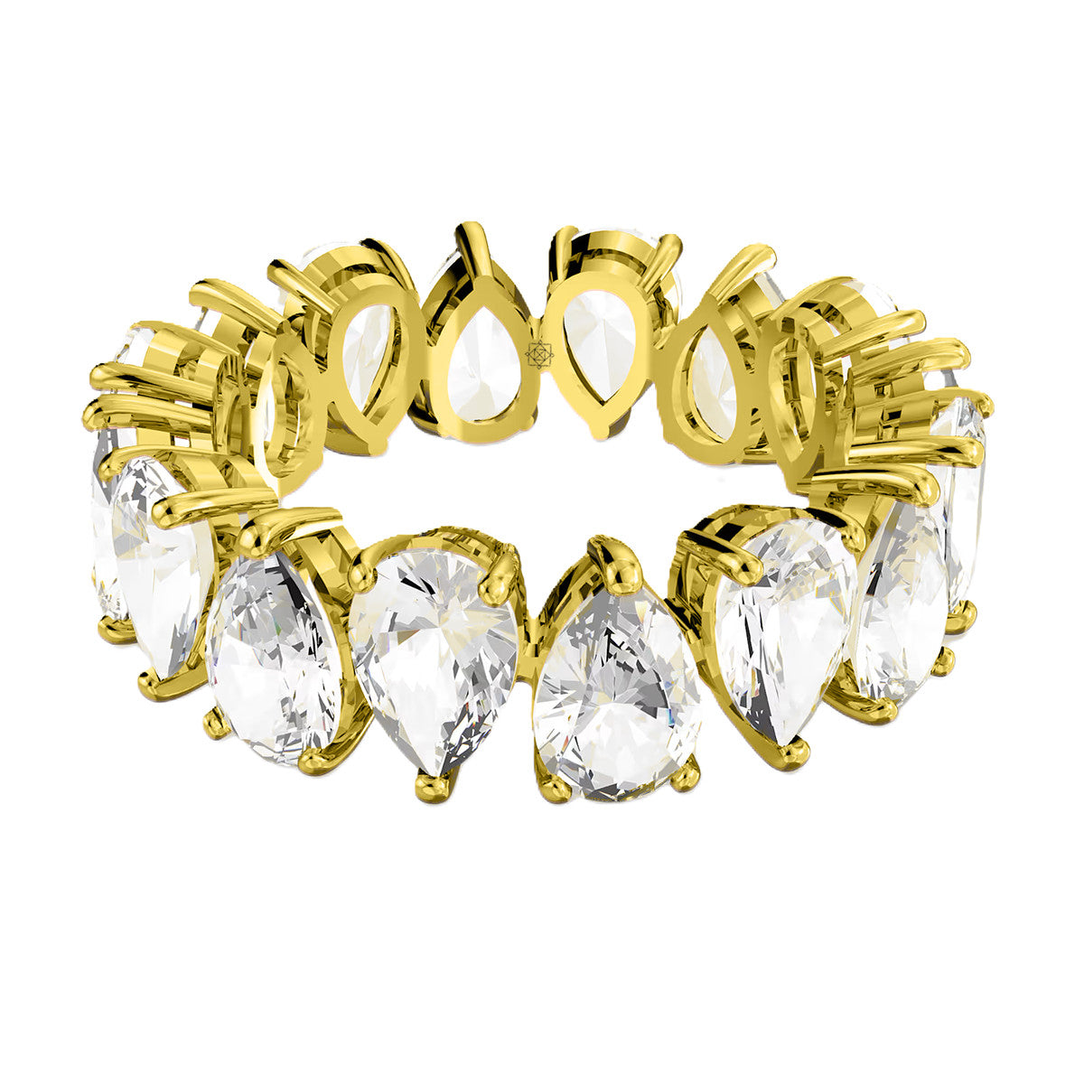 Frozen Wave Gold Plated Ring